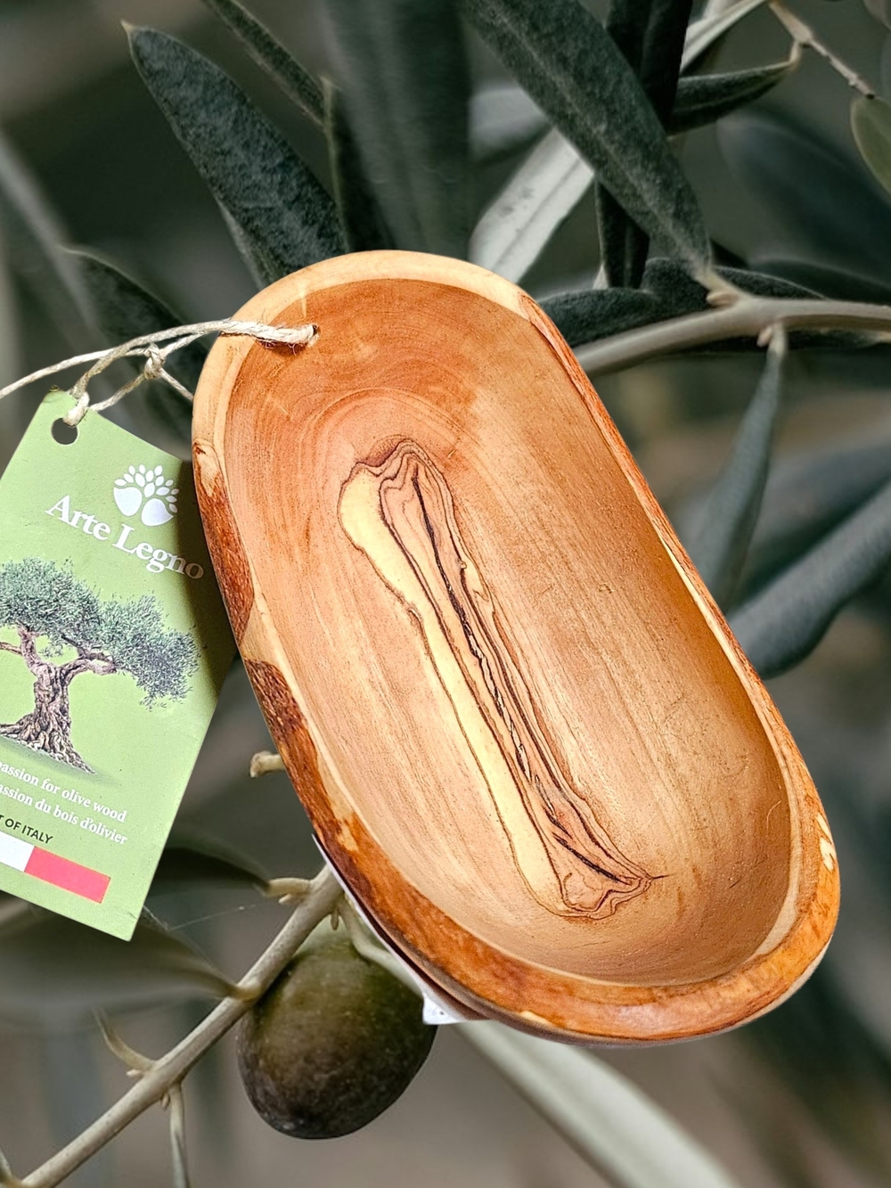 Arte Legno Olive Wood Small Bowl - Natural Brown NWT